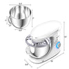 6.3Qt Electric Tilt-Head Food Stand Mixer 6 Speed 660W - 6.3 Quart - White