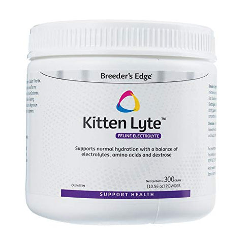 Breeder's Edge Kitten Lyte- Feline Electrolyte Supplement for Cats and Kittens- 300 gm