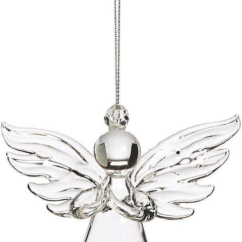 Glass Angel Ornaments for Christmas (Set of 12)