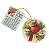 Legend of the Cardinal Christmas Ornaments with Card - 12 Pc.